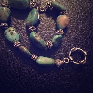 Genuine Turquoise and Silver Bracelet
